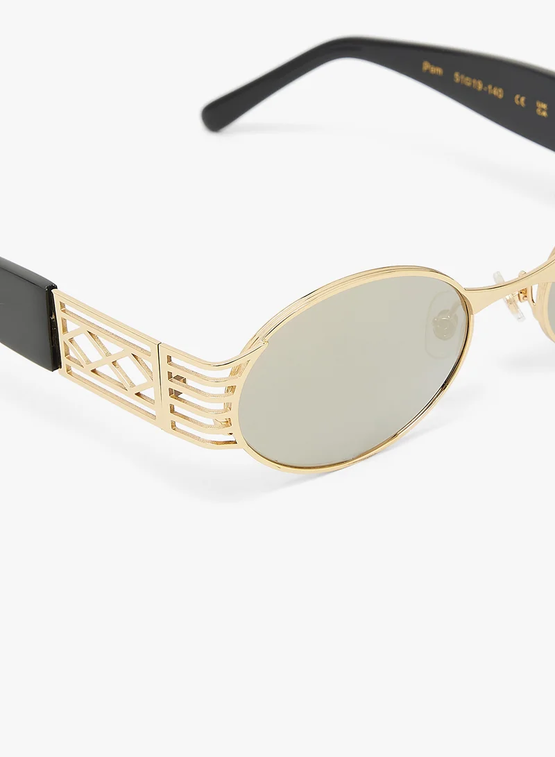 KAREN WAZEN Pam Oval Sunglasses