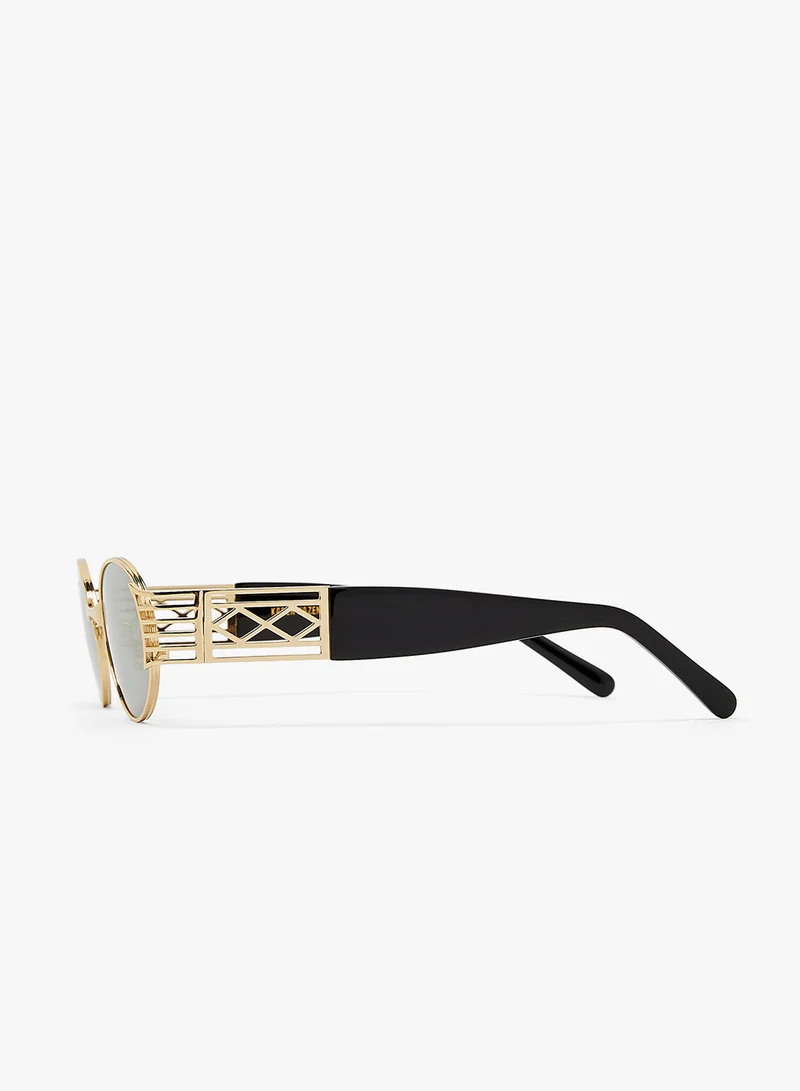 KAREN WAZEN Pam Oval Sunglasses