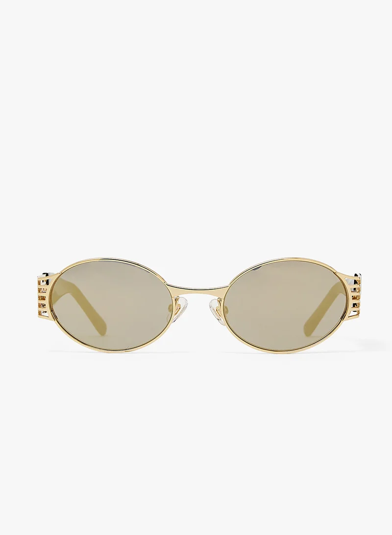 KAREN WAZEN Pam Oval Sunglasses