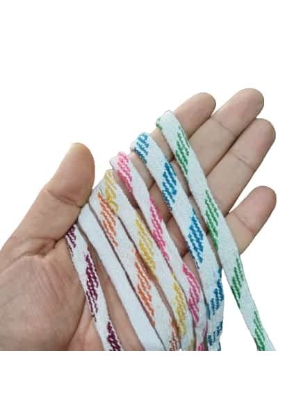 Generic - Colorful Nada & White Naada Combo/String for Pajama, Salwar, Ethnic Dresses,Petticot, Bermuda etc (Random Color Shade) (10 Meters/Roll (Pack of 3)) - Image 1