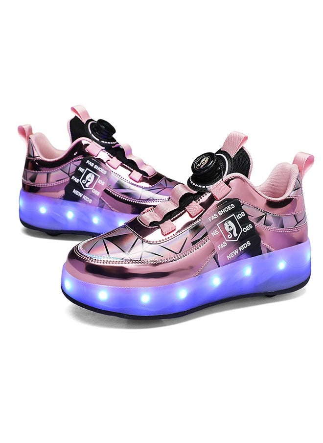 Joshberg - Rechargeable Roller Skates Sport Sneaker Skate Shoes Skating Shoes with  Wheels and Lightning Sole - Image 1