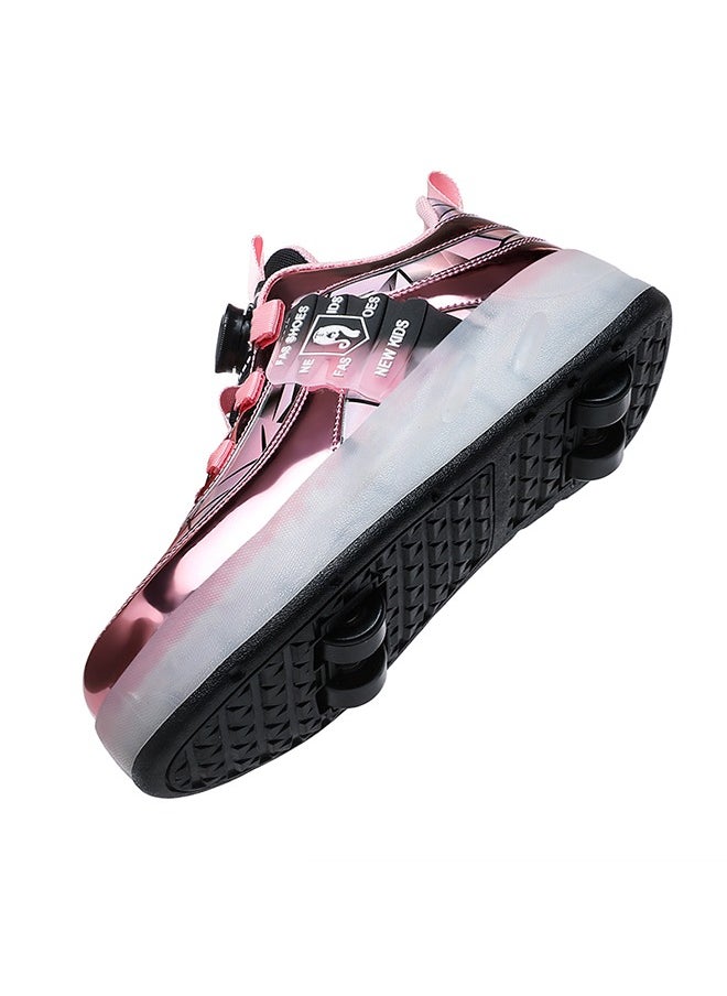Joshberg - Rechargeable Roller Skates Sport Sneaker Skate Shoes Skating Shoes with  Wheels and Lightning Sole - Image 1