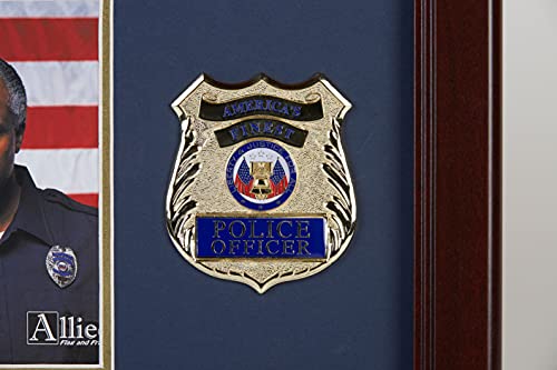 Allied Flag Allied Frame US Police Officer Medallion Portrait Picture Frame - 4 x 6 Picture Opening - Image 2