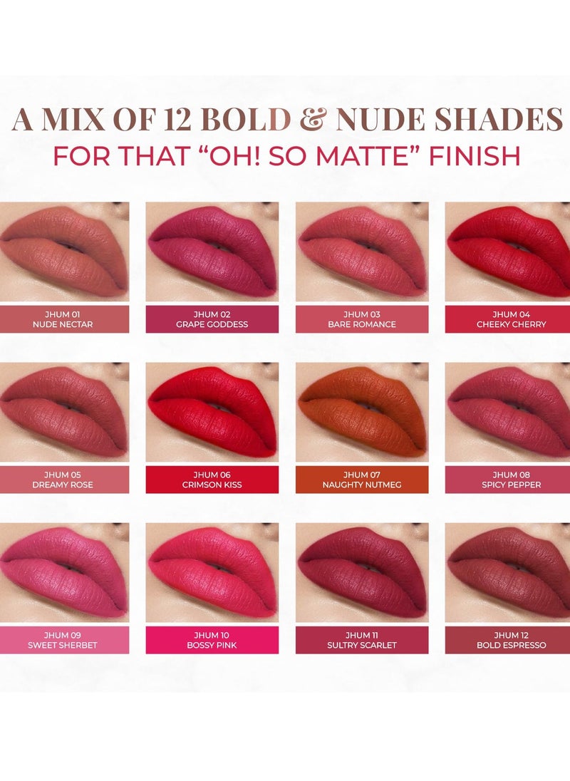 Just Herbs Just Herbs Ultra Matte Bullet Lipstick 4g Bossy Pink  - Image 2