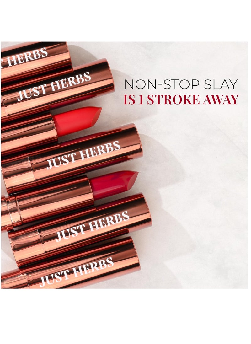 Just Herbs Just Herbs Ultra Matte Bullet Lipstick 4g Bossy Pink  - Image 4