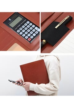 Tip Top Executive Business High Quality A4 File Folder Portfolio Brown  - Image 2