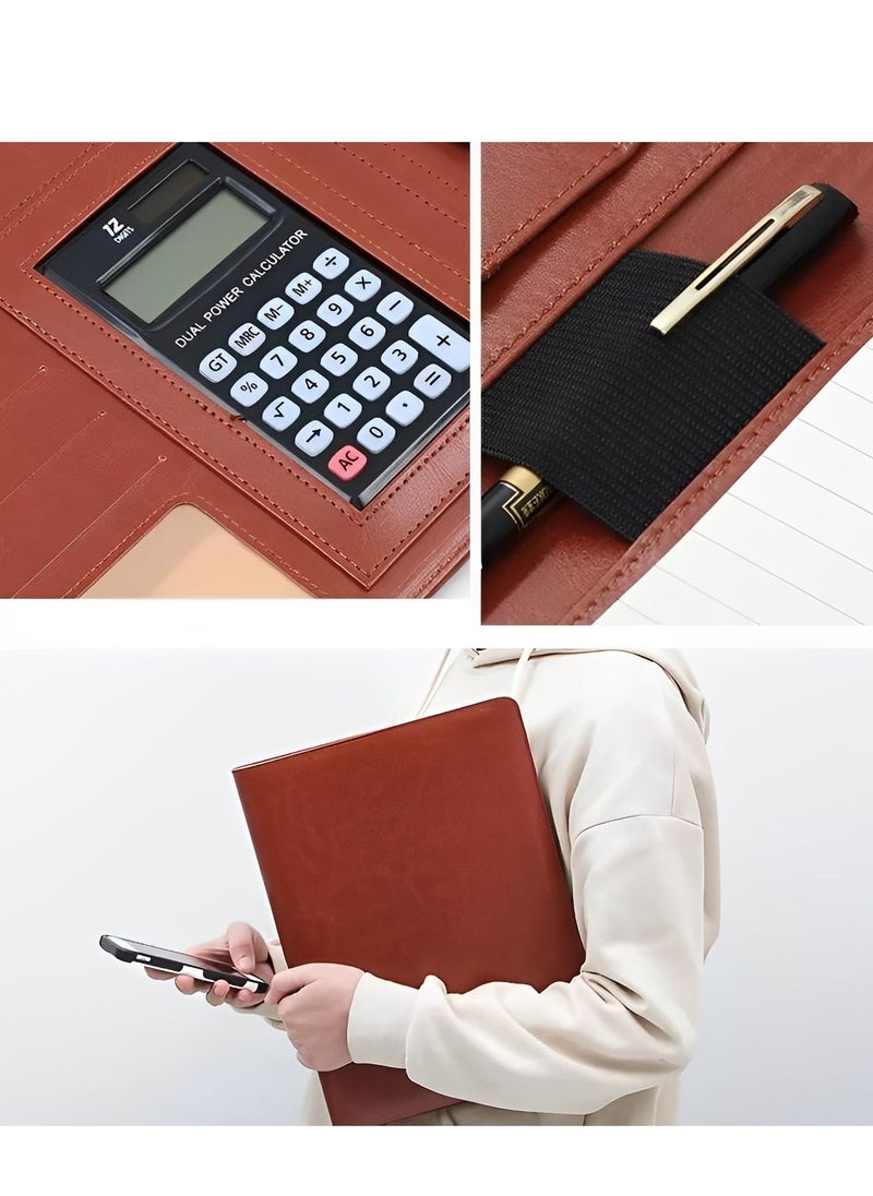 Tip Top - Executive Business High Quality A4 File Folder Portfolio Brown - Image 1