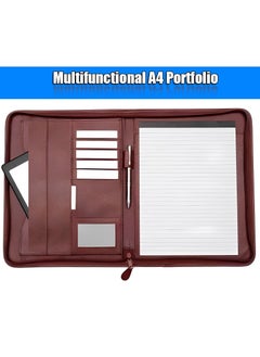 Tip Top Executive Business High Quality A4 File Folder Portfolio Brown  - Image 3