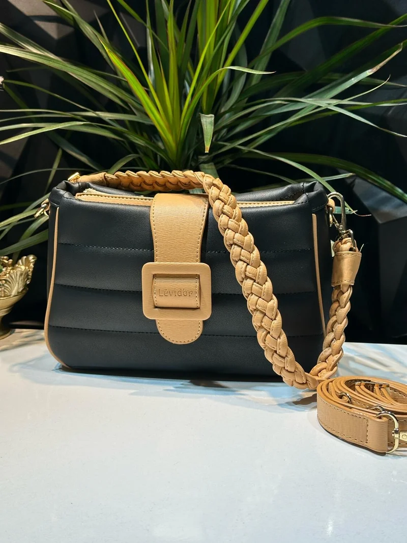 ليفيدور LEVDR.930059.SYH Special Color Combination Hand and Shoulder Bag Designed Artificial Leather Women's Shoulder and Shoulder Bag