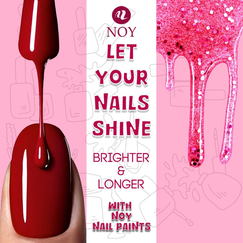 Noy Professional Nail Paint Kit Flawless Finish Glossy Nail Paint Rich Liquid Lipstick For A - Image 3