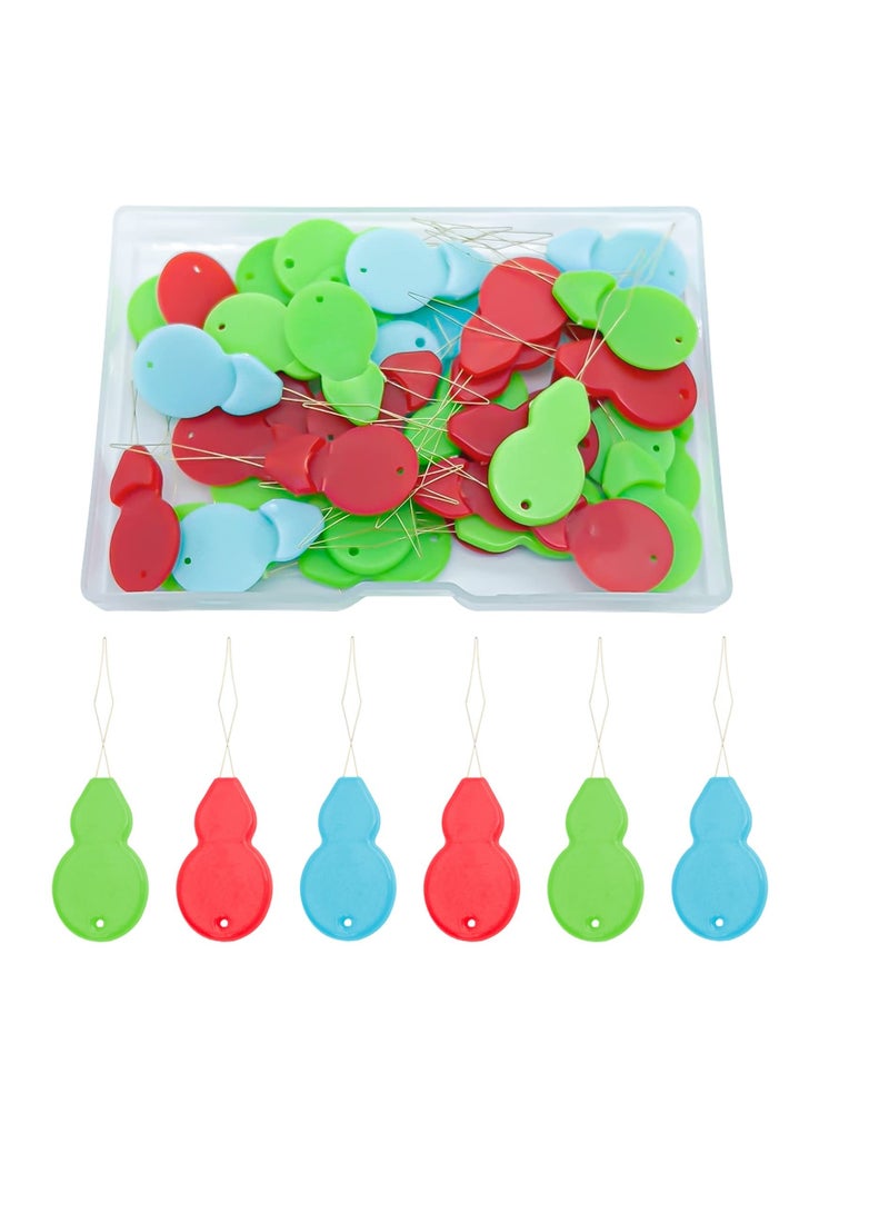 سونسر خيوط إبرة، خيوط إبر بلاستيكية للخياطة اليدوية، خيوط إبر على شكل قرع لماكينة الخياطة مع صندوق شفاف، خيوط إبر العيون الصغيرة، التطريز، فنون الخياطة اليدوية، 40 قطعة - Image 1