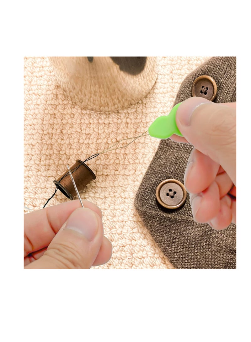 سونسر خيوط إبرة، خيوط إبر بلاستيكية للخياطة اليدوية، خيوط إبر على شكل قرع لماكينة الخياطة مع صندوق شفاف، خيوط إبر العيون الصغيرة، التطريز، فنون الخياطة اليدوية، 40 قطعة - Image 4