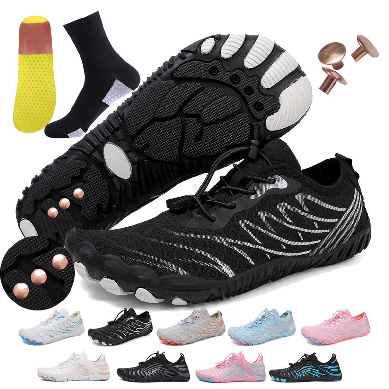 AddBili Grounding Shoes These CopperGrounded Barefoot Shoes are Effectively grounding Soft and Comfortable 1 BLACK38