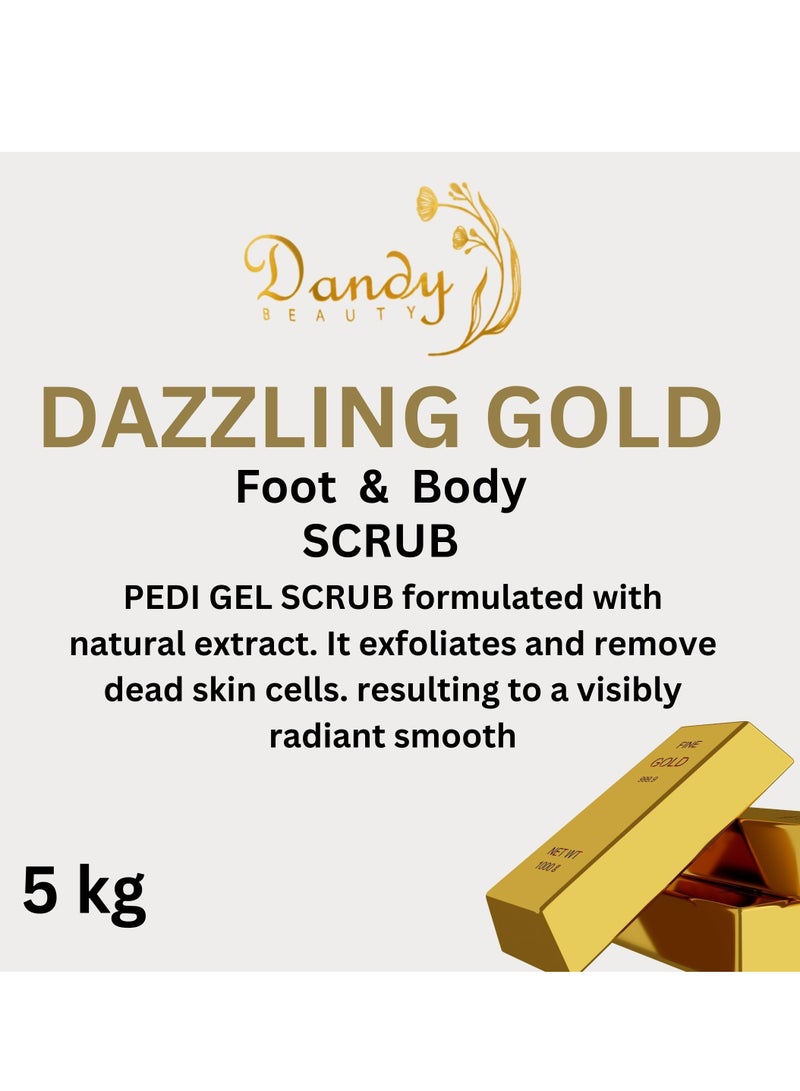 Dandy Beauty Body Scrub Dazzling Gold – 5kg Exfoliates and remove dead skin cells to visibly radiant smooth skin - Image 2