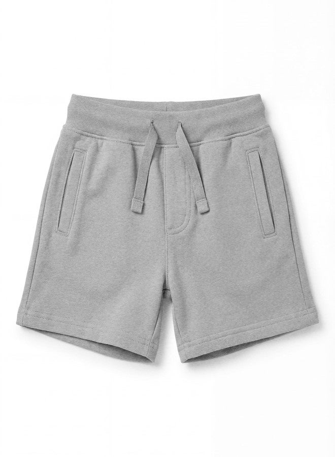 Andrew Scott Boys Girls Kids -Toddler French Terry Cotton Drawstring Shorts | Multi Packs & Colors - Image 2