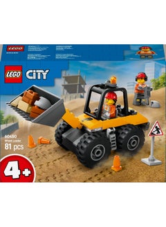 LEGO City Yellow Construction Wheel Loader Toy - Vehicle Building Set for Toddlers, 4+ Year Old Boys & Girls - Preschool Montessori Gift Ideas - 60450 (81 pieces)  - Image 2