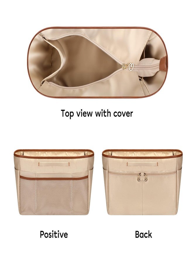 GIVLEFLY Purse Organizer Insert for Tote Bag, Extra Large Bag Organizer Insert with Zipper Pocket, Multi Pocket Handbag Organizer, Structured Purse Liner Shaper - Image 5
