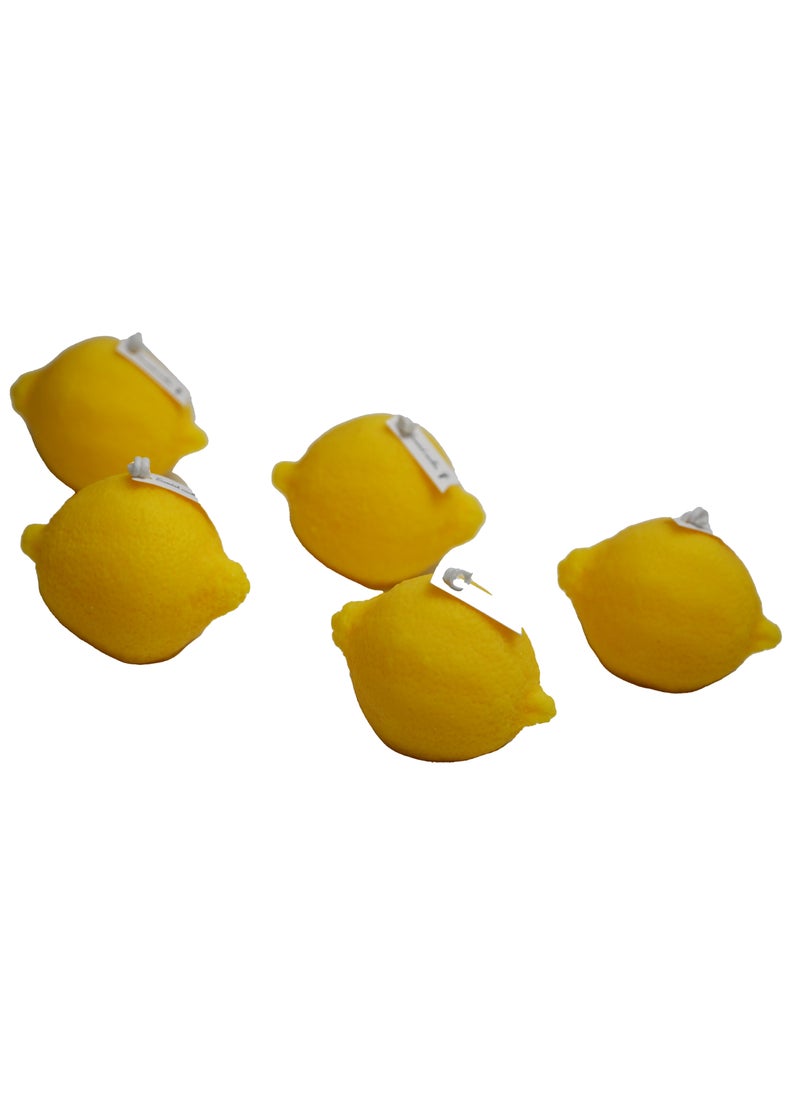 Innovity Lemon-Shaped Soy Candle Set - Refreshing Lime Basil and Citrus Fragrance in Yellow and Orange Colors for Vibrant Home Decor and Aromatherapy Experience  - Image 3
