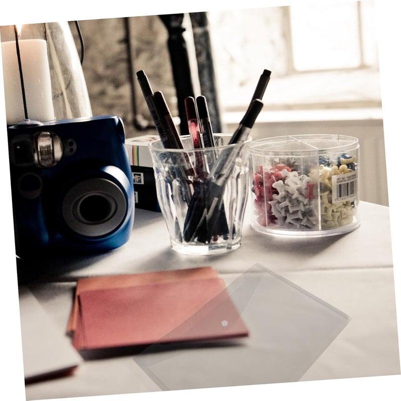 A4 Plastic Document Folder with Snap Button, 10pcs File Storage Organizer Bags for Office and School Filing - Image 5