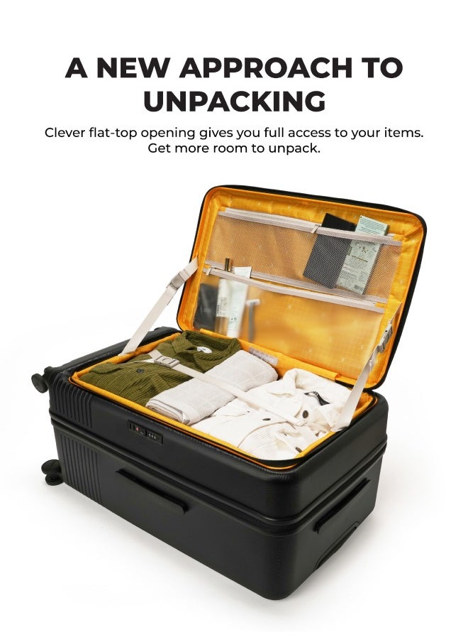 Mokobara MOKOBARA The Access Trunk Large Luggage Expandable 8 Hinomoto Wheels TSA Lock Trolley for Travels (Black)  - Image 3
