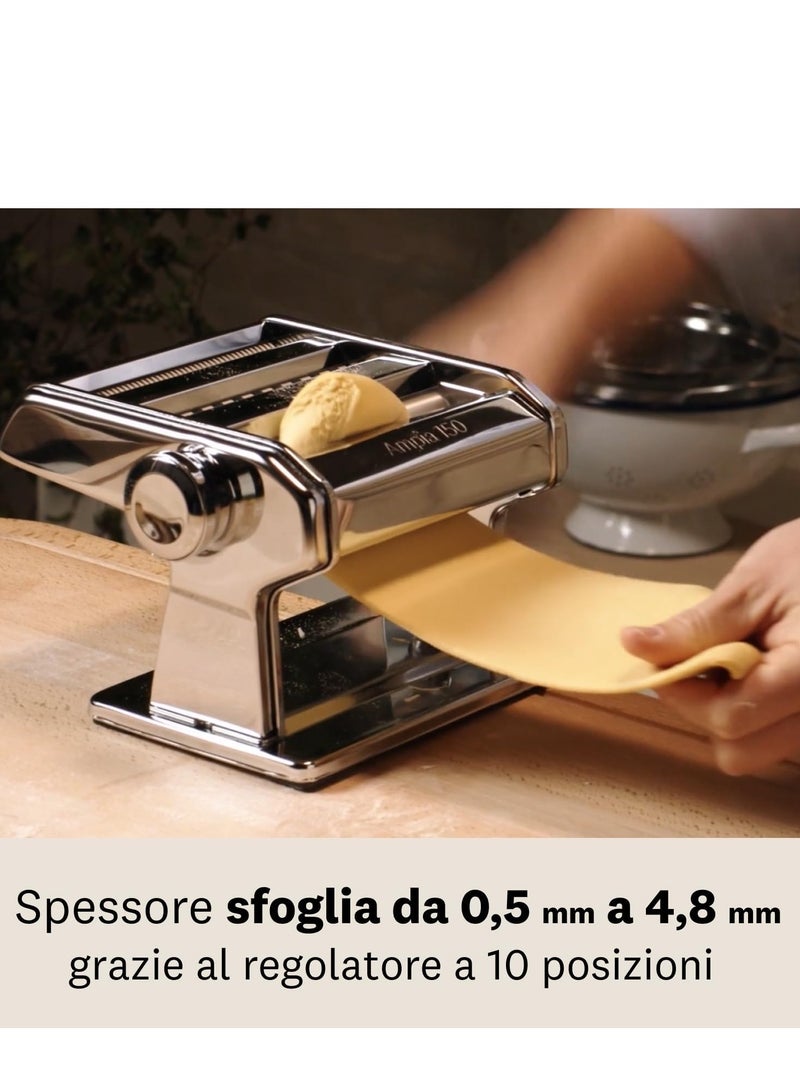 ماركاتو ماكينة صنع المكرونة ماركة ماركاتو صناعة ايطالية تقوم بعمل الاسباغيتي لازانيا، فيتوتشيني، تاجليوليني - Image 5