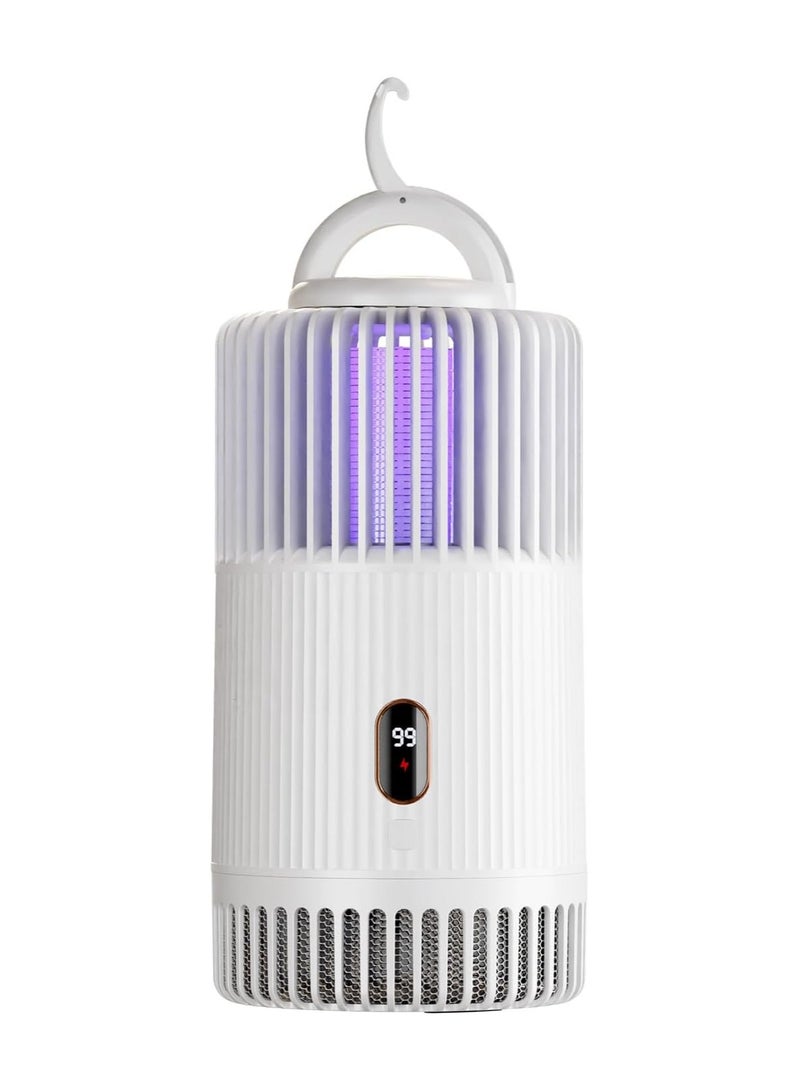 SYOSI Bug Zapper Outdoor Cordless Electric Mosquito Killer Mosquito Zapper Indoor Insect Fly Trap W/Bug Light Suction Fan for Home Backyard Garden Triple Insect Trap Catch Mosquitoes Gnats - Image 1