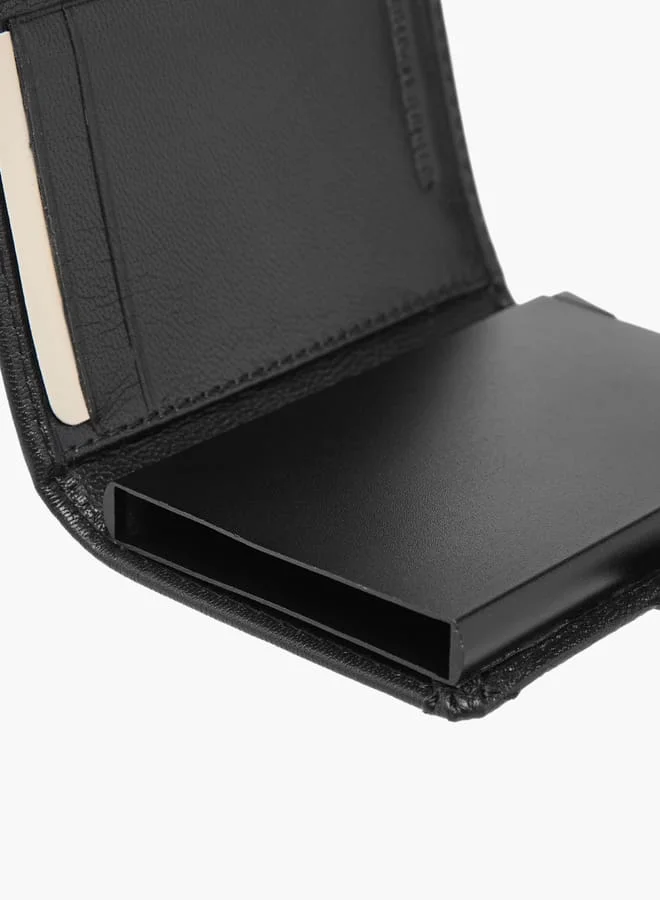 دوتشيني Mens' Stitch Detail Bi-Fold Cardholder