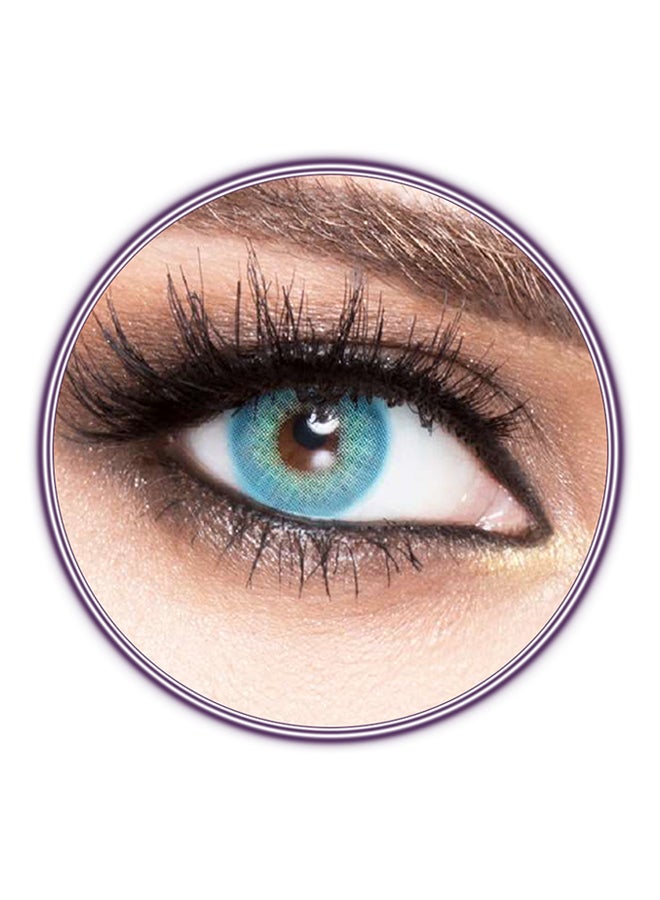 Luminous Unisex Pack Of 2 Blue Yearly Disposable Contact Lenses - Image 1