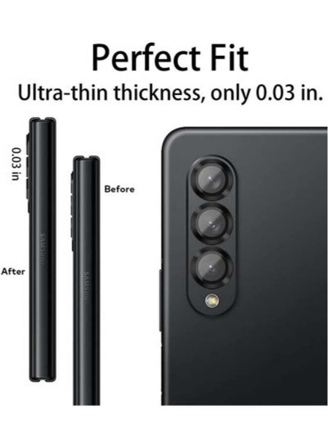 ACLIX Camera Lens Protector for Samsung Galaxy Z Fold 4 5G,Ultra Clear Case Friendly Scratch Resistant 9H Hardness Tempered Glass with Aluminum Edge [Easy Installation] - Image 2