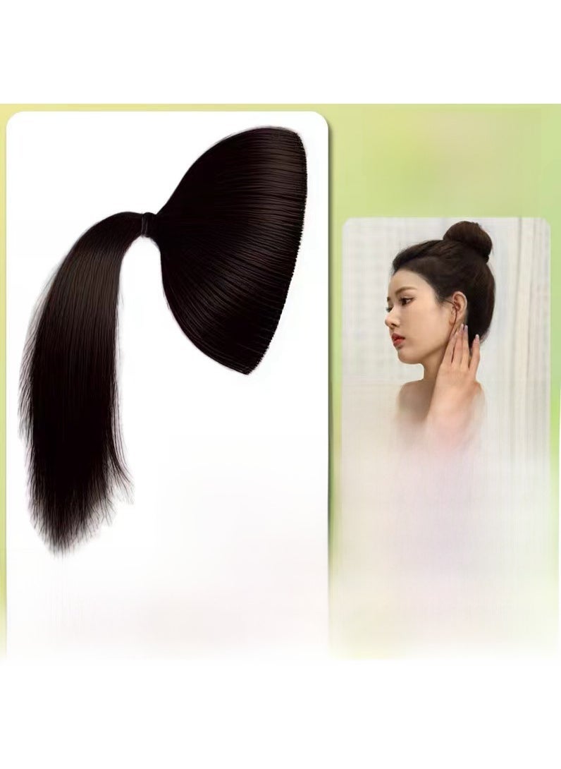 Generic Boost Volume Hair Padding Clip Women brown black 