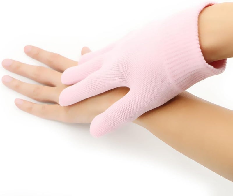 Uonlytech Beauty Care Gel Gloves 1 Pair Moisturizing Spa Natural Gel Hand Care Gloves for Dry Hands Repair and Treatment - Image 4