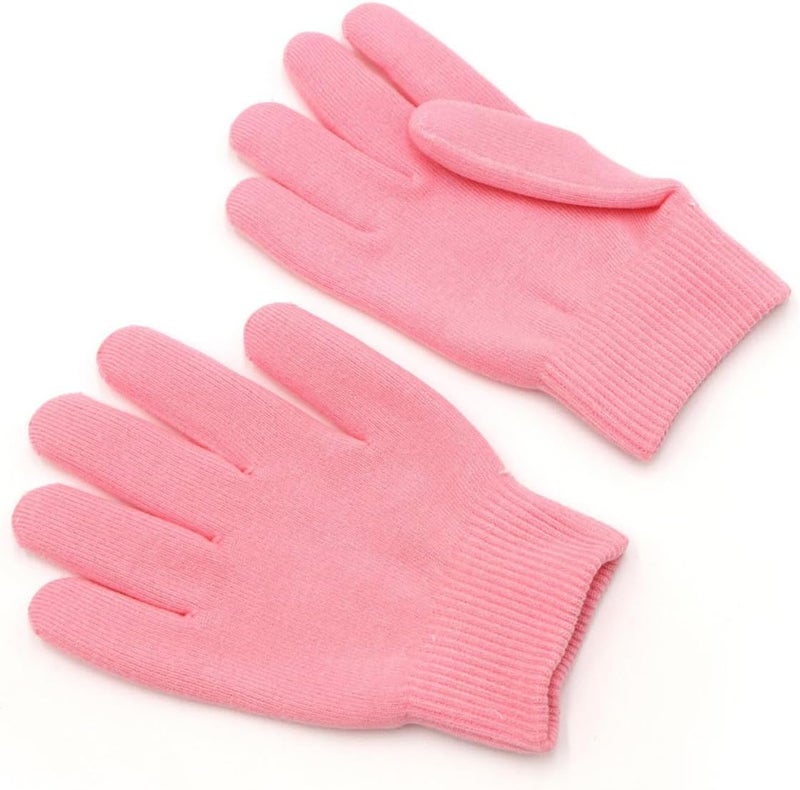 Uonlytech Beauty Care Gel Gloves 1 Pair Moisturizing Spa Natural Gel Hand Care Gloves for Dry Hands Repair and Treatment - Image 1