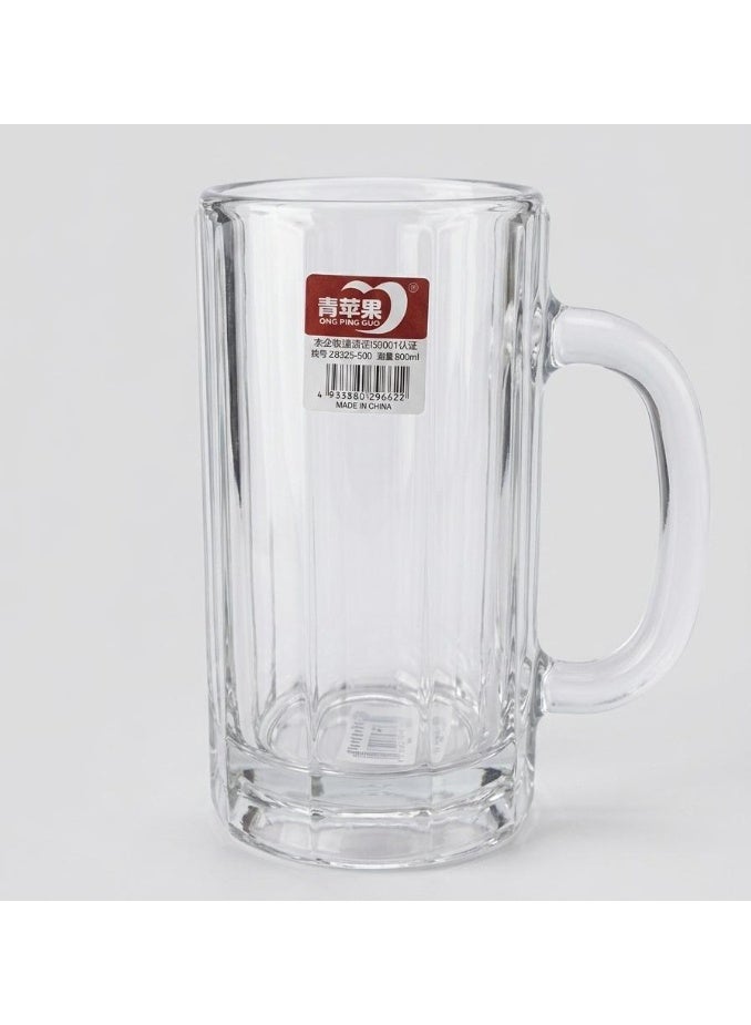 AKDC GLASS MUG 500ML CLEAR - Image 1