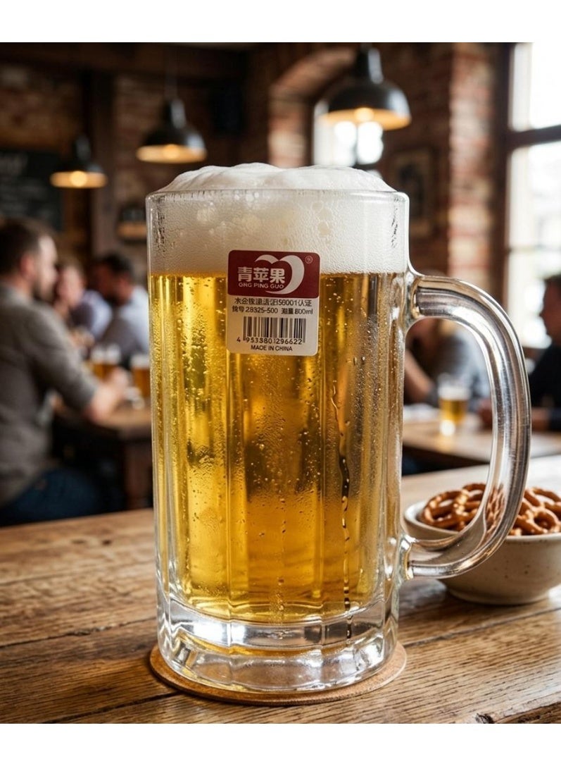 AKDC GLASS MUG 500ML CLEAR - Image 2