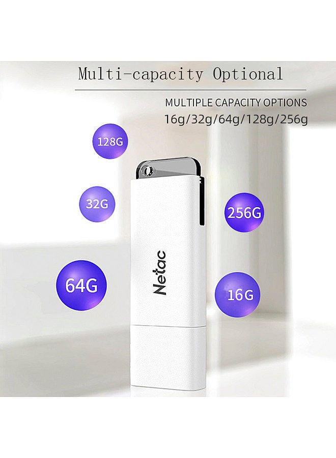 U185 128GB USB3.0 High-speed U Disk USB Flash Drive Built-in Encryption Software Small Size Plug and Play Wide Compatibility