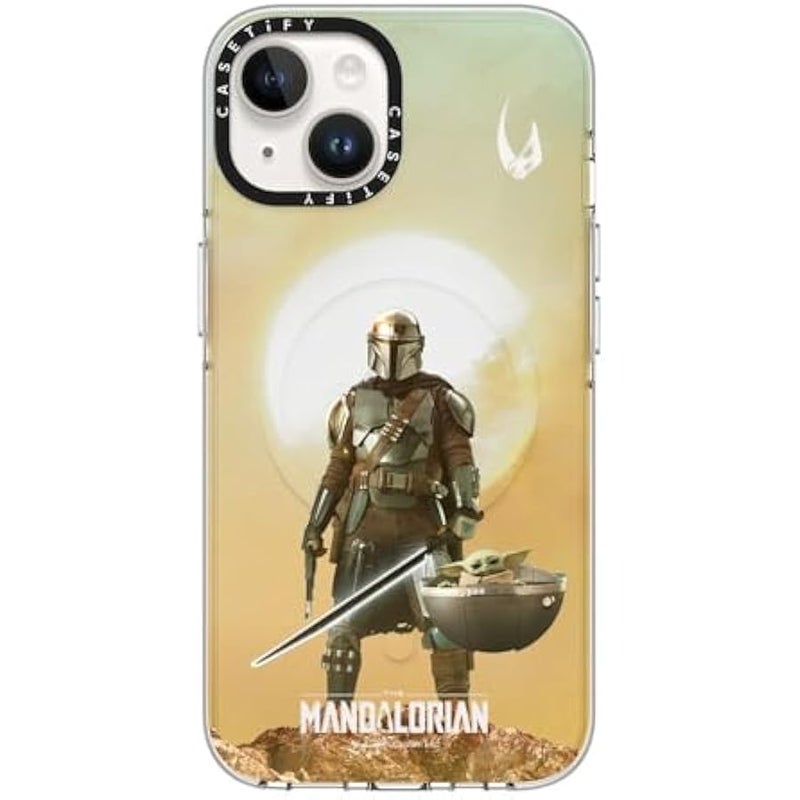 Casetify Clear iPhone 14 Case 【Mandalorian Co-Lab/Not Yellowing / 6.6ft Drop Protection/Compatible with Magsafe】 - A Clan of Two - Clear - Image 1