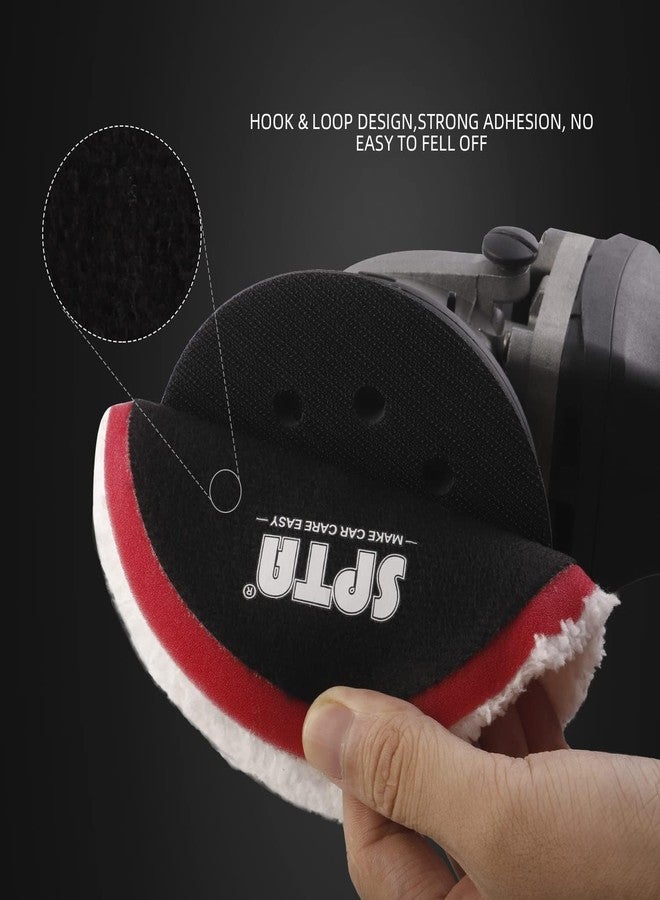 SPTA 2Pcs 6Inch 150mm Ceramic Microfiber Finishing Discs - Orange - Car Polishing Pads - Wax Removal - MPBFS6W-2 - Image 4