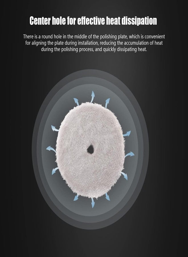 SPTA 2Pcs 6Inch 150mm Ceramic Microfiber Finishing Discs - Orange - Car Polishing Pads - Wax Removal - MPBFS6W-2 - Image 5