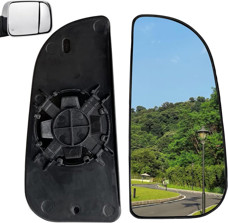 Papegia 68067730AA Passenger Side Lower Mirror Glass for Dodge Ram 2009-2020 - Image 1