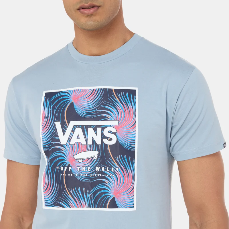 VANS Blue Men's Classic Print Box T-Shirt for Men | Best Price UAE
