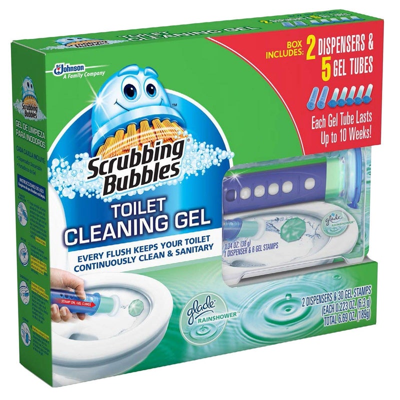 Scrubbing Bubbles N/A Toilet, Rainshower (2 dispensers + 30 Gel Discs) - Image 1