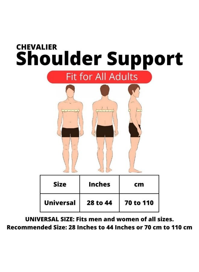 CHEVALIER Shoulder Sling Support Brace Shoulder Pain Relief for Men and Women, Black, Left/Right - Image 3