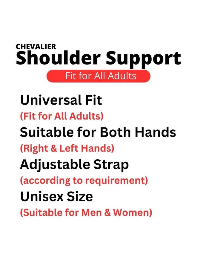 CHEVALIER Shoulder Sling Support Brace Shoulder Pain Relief for Men and Women, Black, Left/Right - Image 4