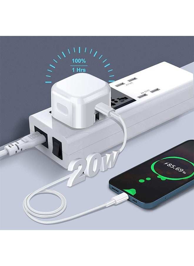 X-level iPhone 20W Fast Charger,USB C Wall Charger Adapter Phone Charger with USB C to Lightning Cable Compatible with iPhone 16/16 Pro/16 Pro Max/iPhone 15/15 Pro/15 Pro Max  - Image 3
