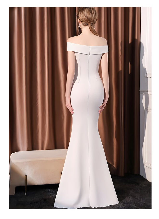 Madam Uniq Off-Shoulder White Dress  - Image 2
