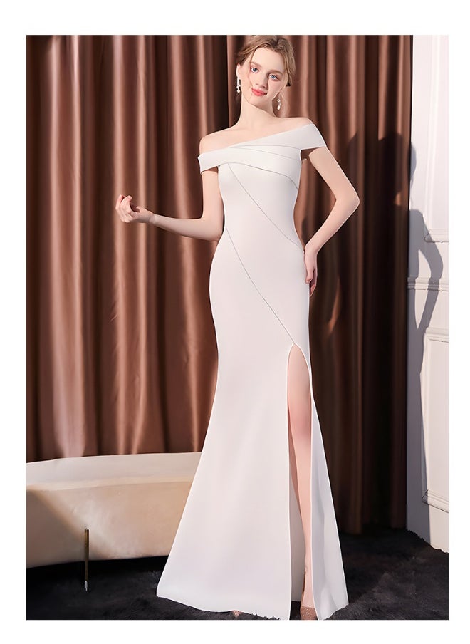 Madam Uniq Off-Shoulder White Dress  - Image 4
