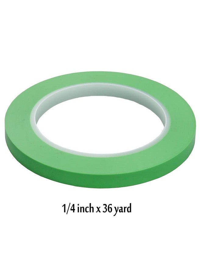 JINBING High-Temp Vinyl Fine Line Fineline Masking Tape Automotive Paint for Curves Green (1/4 inch x 3) - Image 2
