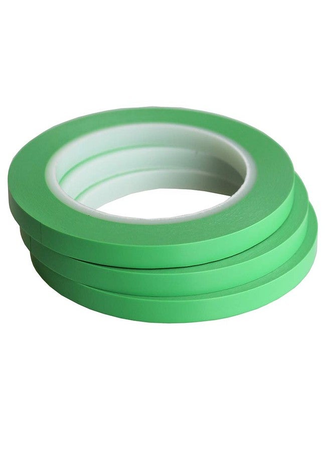 JINBING High-Temp Vinyl Fine Line Fineline Masking Tape Automotive Paint for Curves Green (1/4 inch x 3) - Image 1