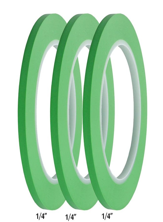 JINBING High-Temp Vinyl Fine Line Fineline Masking Tape Automotive Paint for Curves Green (1/4 inch x 3) - Image 3