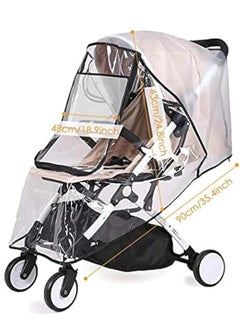 Beauenty Baby Stroller Accessories Universal Waterproof Rain Cover Wind Dust Shield  - Image 2